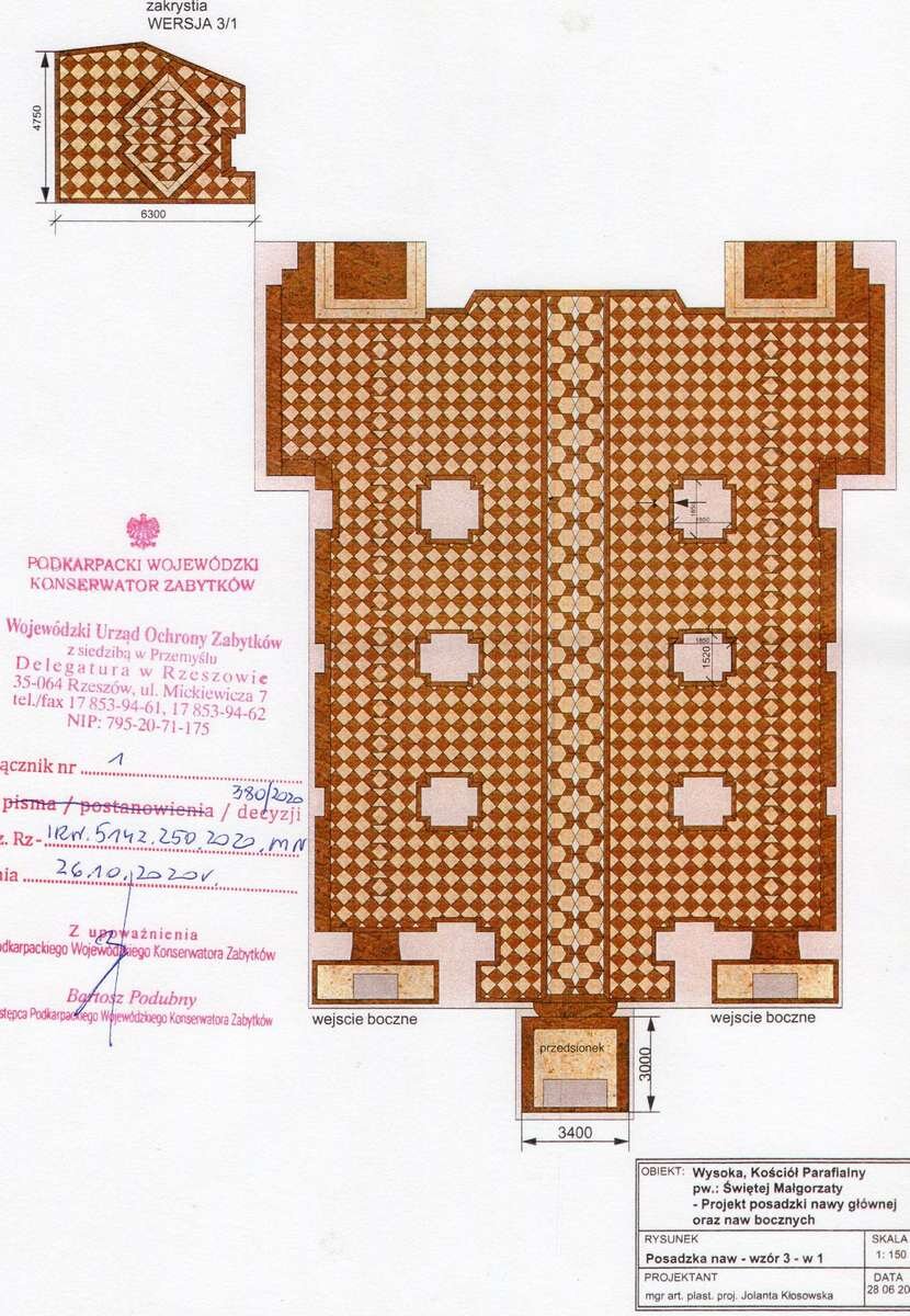 projekt posadzki 1200
